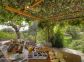 Chambre d'h&ocirc;tes &agrave; Levie, Le Sud Corse, Corse du Sud, labellis&eacute; G&icirc;tes de France : le petit d&eacute;jeuner &agrave; l'ext&eacute;rieur