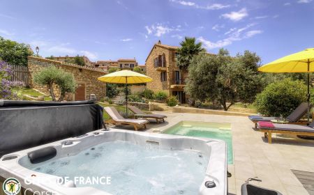 Kamer bij particulieren nr.26021 Piana - Corse - Chambre d'h&ocirc;tes, &agrave; Piana, la c&ocirc;te Ouest, Corse du Sud, labellis&eacute; G&icirc;tes de France : la piscine et le spa