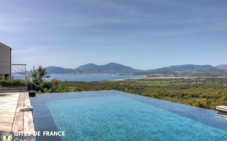 Kamer bij particulieren nr.28751 Porticcio - Corse - Chambre d'h&ocirc;tes &agrave; Sainte-Lucie de Porto-Vecchio, le Sud Corse :la piscine et la vue