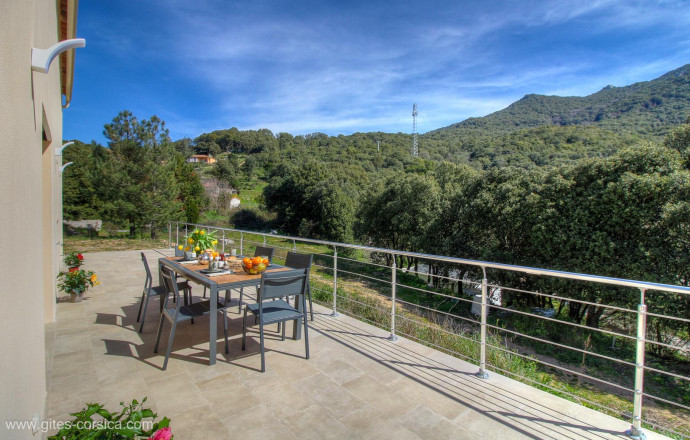 Kamer bij particulieren nr.27221 CASALABRIVA - Corse - Casa Voscia - Chambres d'h&ocirc;tes &agrave; Casalabriva, le Grand Valinco, Corse du sud, labellis&eacute; G&icirc;tes de France : la terrasse