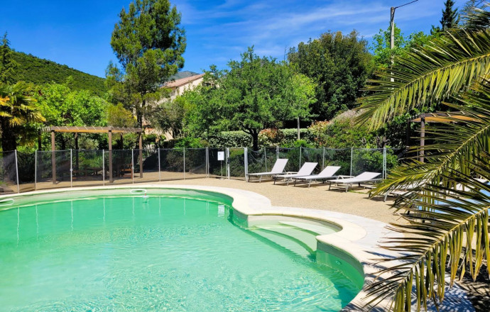 Kamer bij particulieren nr.56211 FAVALELLO DI BOZIO - Corse - A Casa Aperta - Maison d'h&ocirc;tes &agrave; Favalello di Bozio, Centre Corse, Haute-Corse, labellis&eacute;e G&icirc;tes de France : la piscine